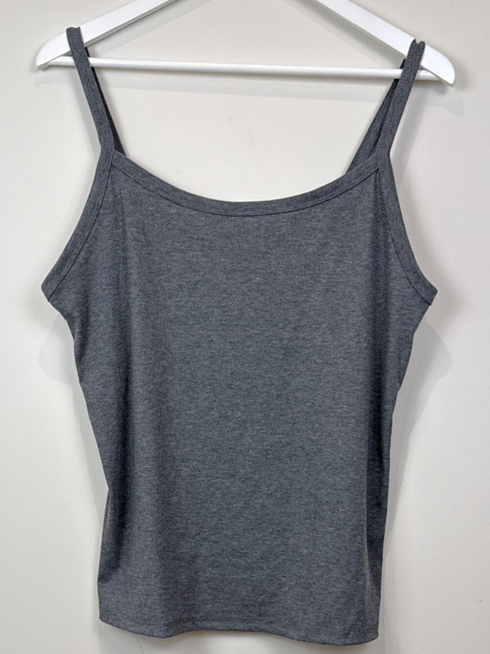 🔥4 for $20🔥 Lane Bryant Womens Grey Ribbed Stretch Cami Tank Top 2X 3X 4X NWT